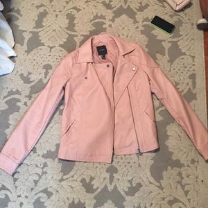 Mauve leather jacket