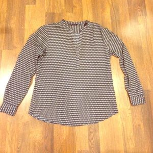 Printed Silk Long Sleeve Shirt