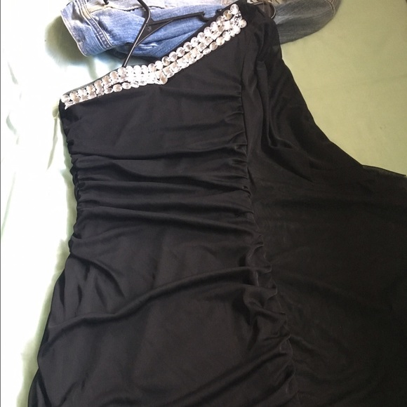 Black dress with sequins