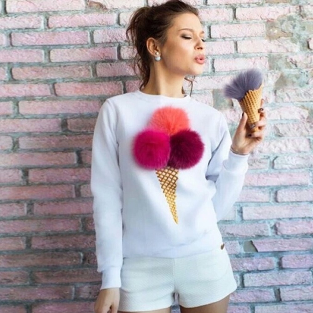 🍭Ice Cream Pompon Sweater🍦