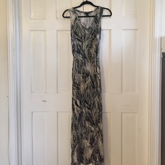 Black & cream Maxi dress