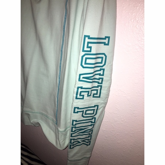 PINK baby blue quarter zip - Picture 2 of 2