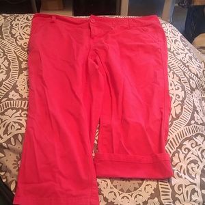Pink Maurices Capri pants