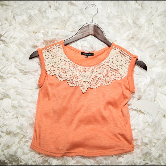 Takara Girls 6X Short Sleeve Embroidered Tee