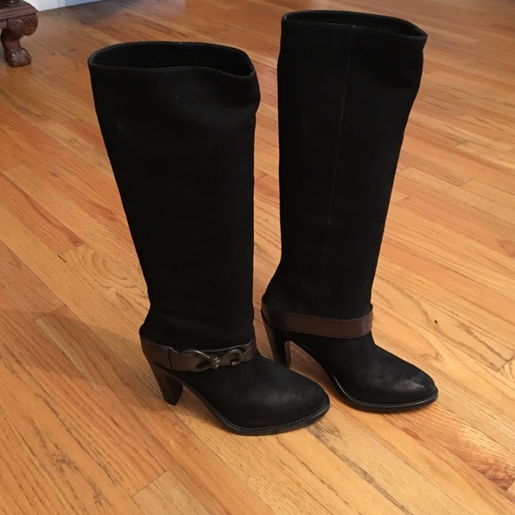 Cole Haan Tantivy Black Suede Boots
