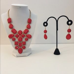 💕HOST PICK💕 Red Necklace and Earring Set