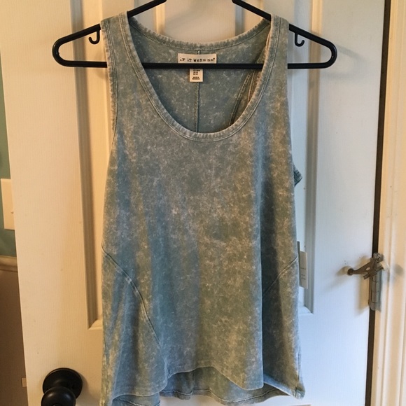 Blue and White tank top