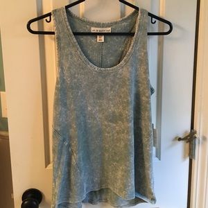 Blue and White tank top