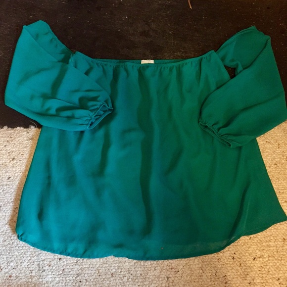 Teal blouse