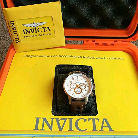 Big sale,Invicta leather watch (Firm price)