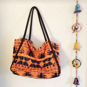 Tribal Print Carpet Tote