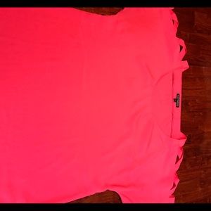 Express top with cut out shoulders