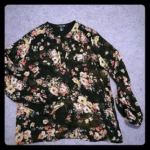 Forever 21 floral blouse