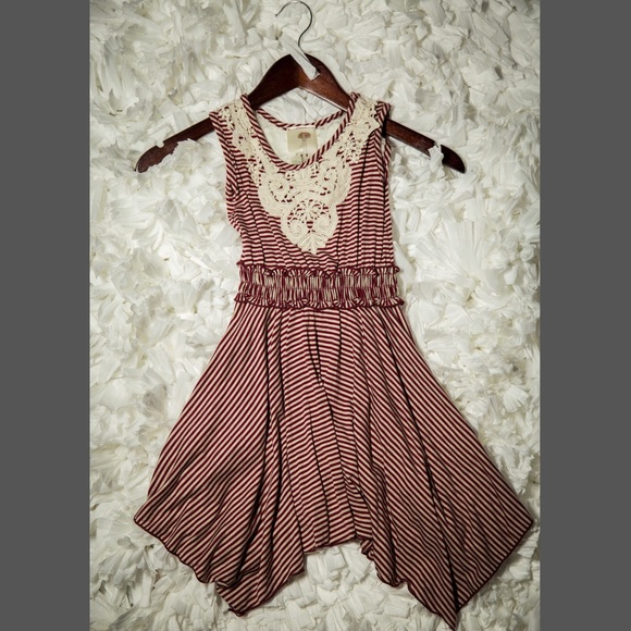 Ella and Lulu Little Girls 6X Striped Knit Dress