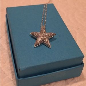 Sterling silver starfish necklace! NEW!!!