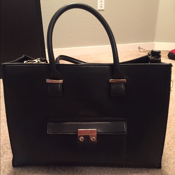 H&m black big tote