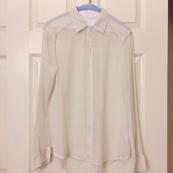 A&F Sheer Long sleeve Shirt