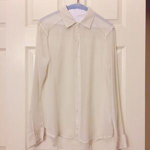 A&F Sheer Long sleeve Shirt