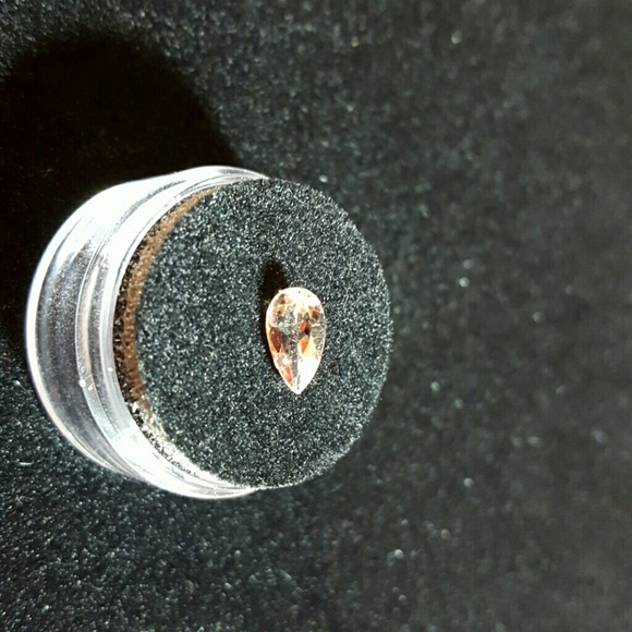 Natural Rare Pear Cut Morganite  .78tcw