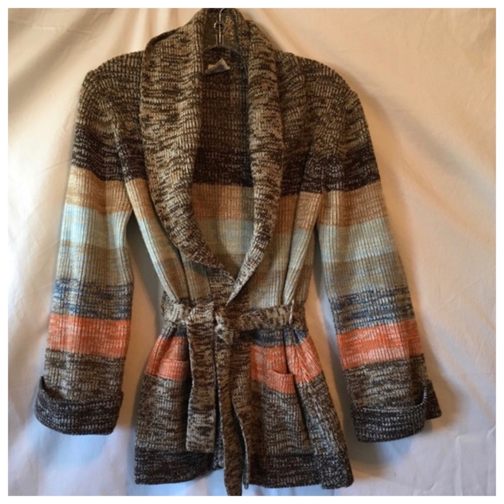 Sold on Etsy...Shawl collar wrap sweater - Picture 1 of 4