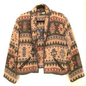 SALE!!🌵Vintage cropped textile jacket 🤠