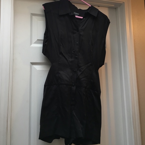 BeBe peek-a-boo back Shic black romper