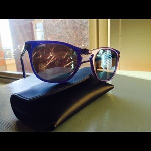 Persol Purple Folding Keyhole Acetate Sunglasses