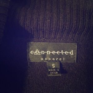 Black turtle neck dress