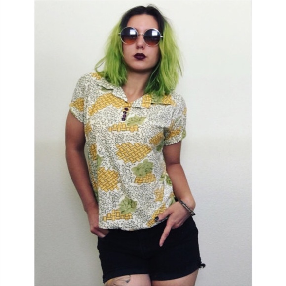 vintage handmade collared shirt 60s