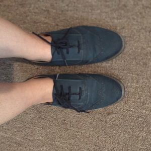 Blue Oxford shoes