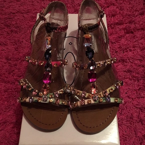 STEVE MADDEN Never Been worn BJEWELED MULTI SANDAL