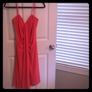 Bisou Bisou party dress, Coral, size 12