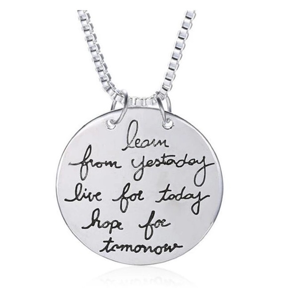 🔴 SALE!!  BUNDLE 3 for $10 🔴 
Live the life you love, necklace - Picture 2 of 4