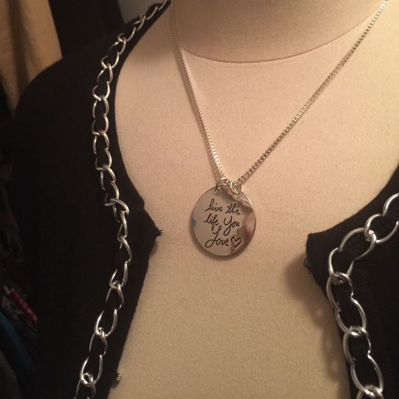 🔴 SALE!!  BUNDLE 3 for $10 🔴 
Live the life you love, necklace - Picture 3 of 4