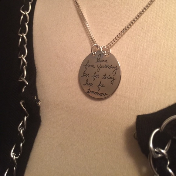 🔴 SALE!!  BUNDLE 3 for $10 🔴 
Live the life you love, necklace - Picture 4 of 4