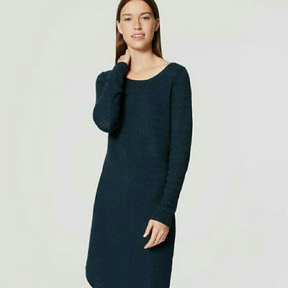 LOFT Teal Sweater dress