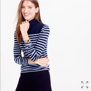 JCrew Striped turtleneck