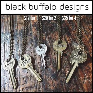 Customizable hand stamped keys