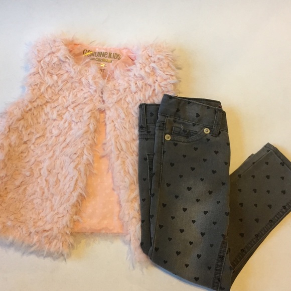 osh kosh & arizona Other - Genuine Kids "fur" Vest & Skinny Jeans (Arizona)