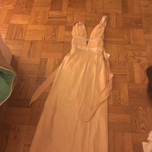 Floor length hold dress