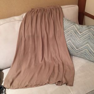 Cotton on maxi beige lined skirt