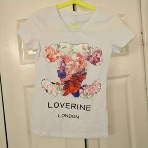 Loverine London graphic women tee size M