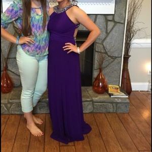 Purple Morgan & Co prom dress