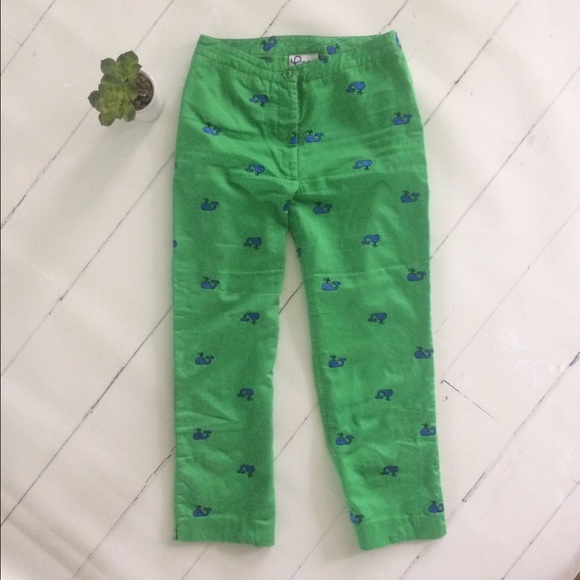 Lilly Pulitzer green whale pants