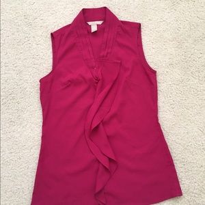Magenta Strapless shirt