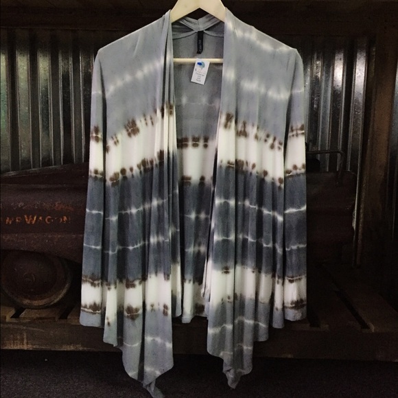 Blue Tie Dye Cardigan