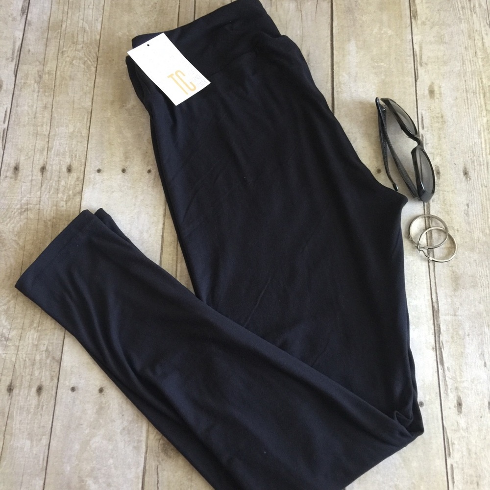 🆕 LulaRoe BLACK SOLID TC Leggings! - Picture 5 of 8