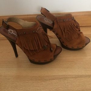 Jessica Simpson moccasin heels- Brand New