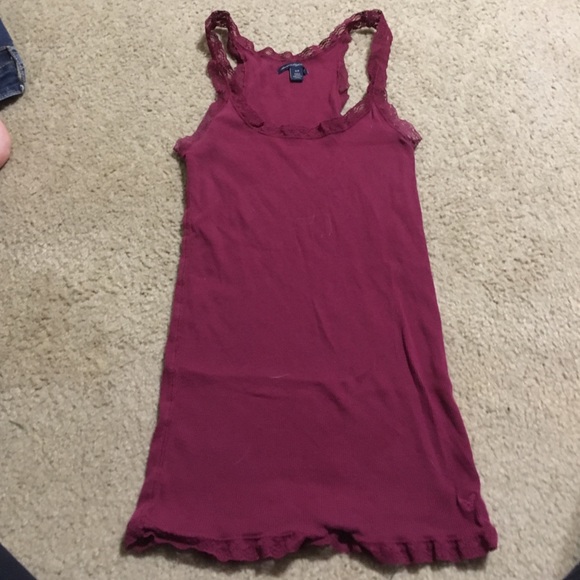 American eagle lack trim racerback tank top - Picture 2 of 3