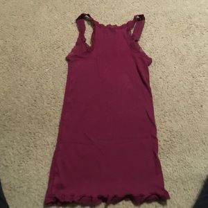 American eagle lack trim racerback tank top